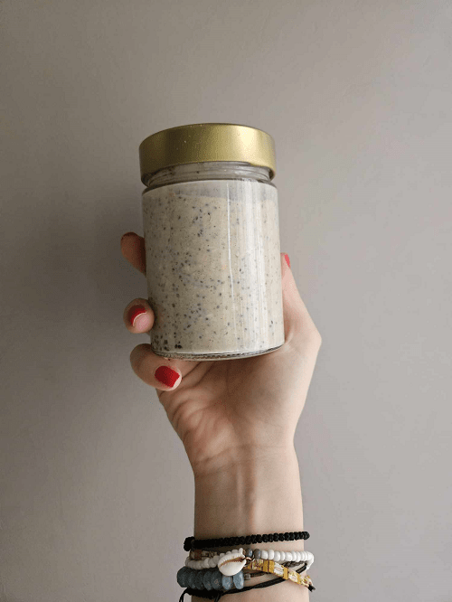 Overnight oats με γεύση τιραμισού