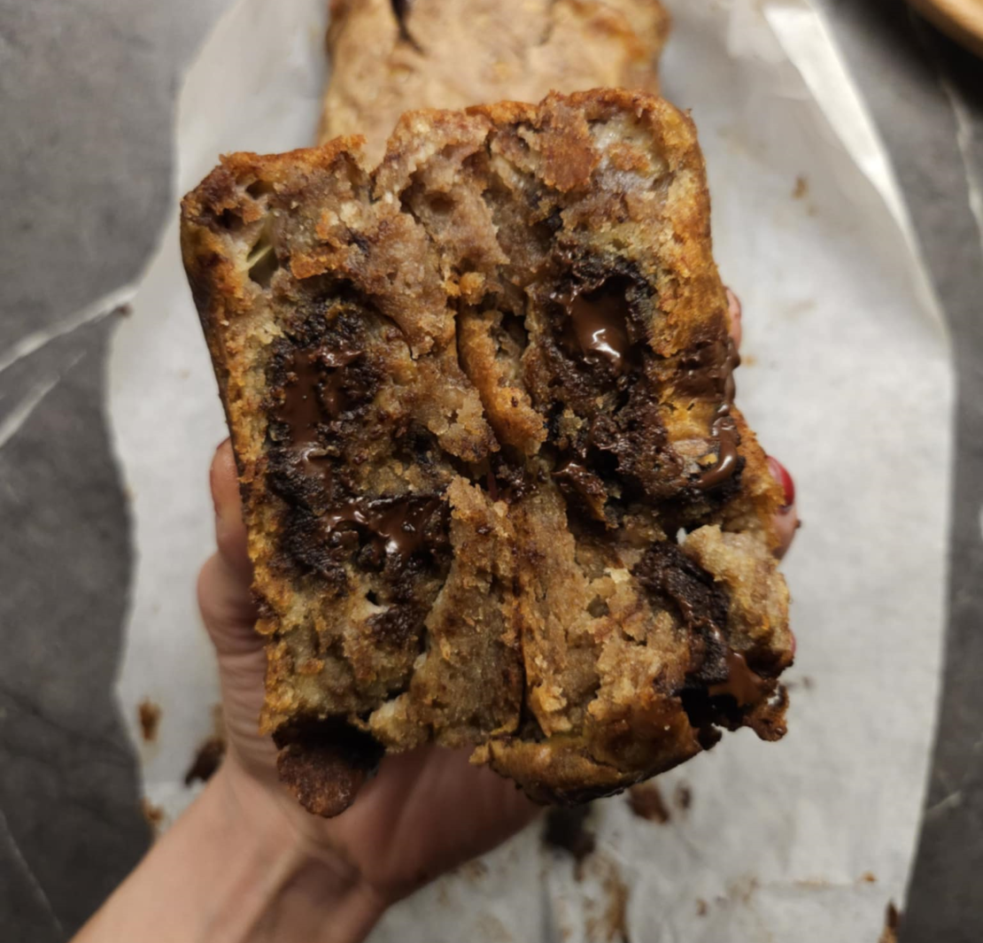 Banana Bread με Κάρδαμο και Σοκολάτα